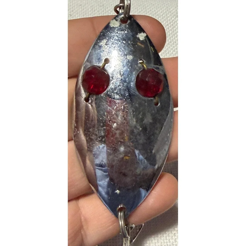 VTG Fishing Lure Lot Red Eye Wiggler Johnsons Silver Minnow Chruscz Spoonfish